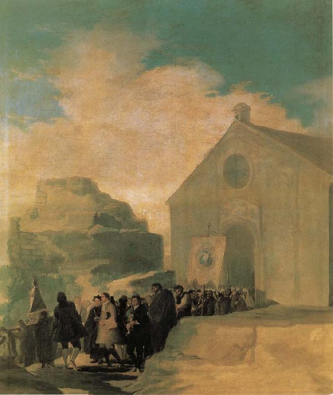 Francisco Goya Village Procession oil painting image